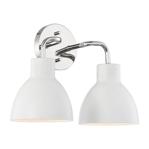 Main product image of Sloan 2 Light Vanity Polished Nickel Finish w/ Matte White Shade