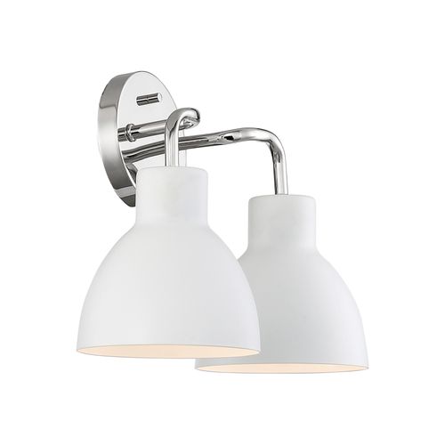 Main product image of Sloan 2 Light Vanity Polished Nickel Finish w/ Matte White Shade