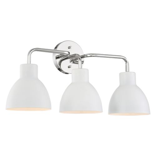 Main product image of Sloan 3 Light Vanity Polished Nickel Finish w/ Matte White Shade
