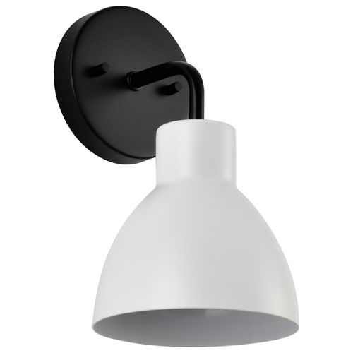 Main product image of Sloan 1 Light Vanity Matte Black Finish w/ White Shade