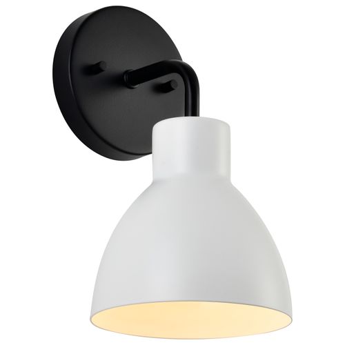 Main product image of Sloan 1 Light Vanity Matte Black Finish w/ White Shade