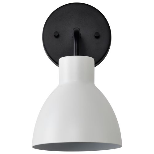 Main product image of Sloan 1 Light Vanity Matte Black Finish w/ White Shade