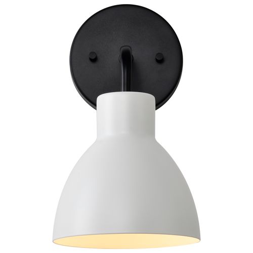 Main product image of Sloan 1 Light Vanity Matte Black Finish w/ White Shade