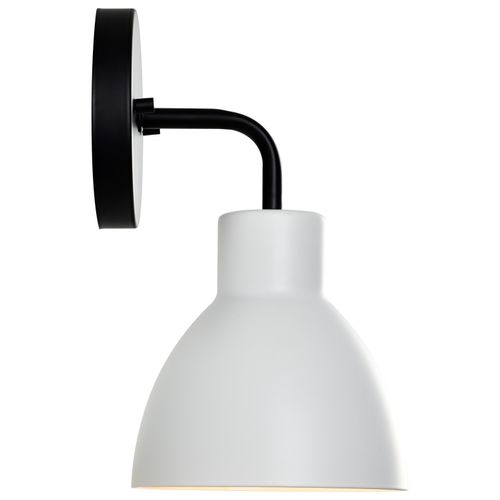 Main product image of Sloan 1 Light Vanity Matte Black Finish w/ White Shade