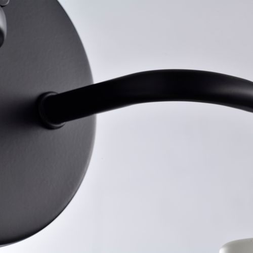 Main product image of Sloan 2 Light Vanity Matte Black Finish w/ White Shade