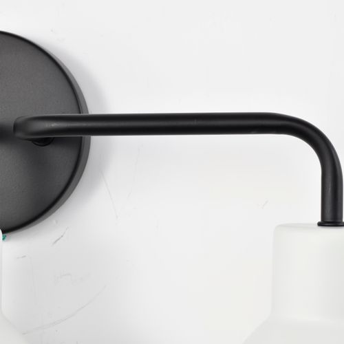 Main product image of Sloan 3 Light Vanity Matte Black Finish w/ White Shade