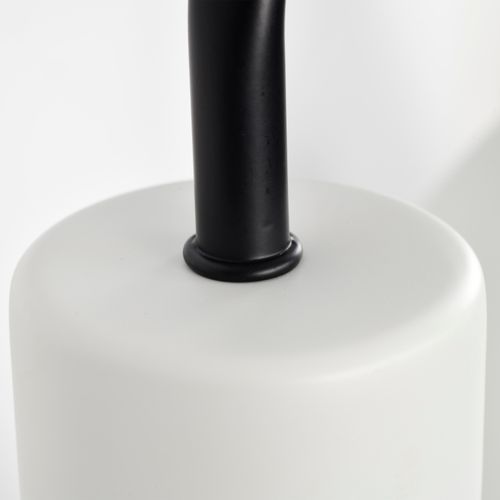 Main product image of Sloan 3 Light Vanity Matte Black Finish w/ White Shade