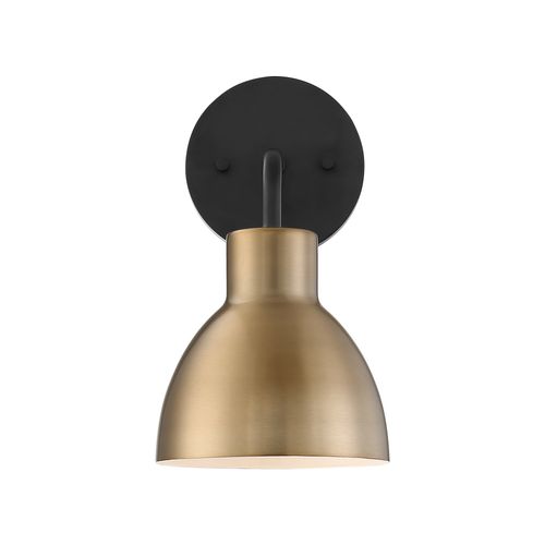 Main product image of Sloan 1 Light Vanity Matte Black and Burnished Brass Finish