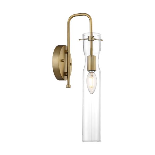 Main product image of Spyglass 1 Light Wall Sconce Fixture Vintage Brass Finish w/ Clear Glass