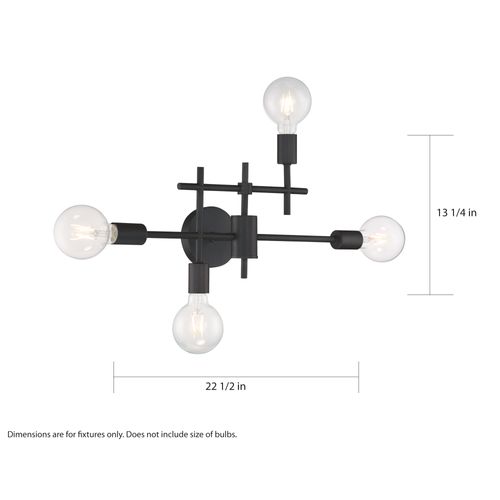 Main product image of Delphi 4 Light Vanity Black Finish