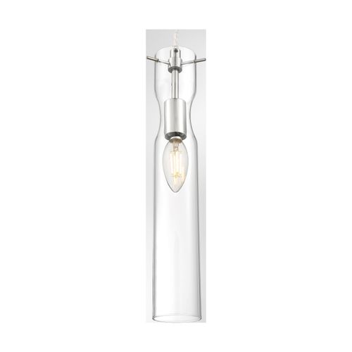 Main product image of Spyglass 1 Light Mini Pendant Fixture Polished Nickel Finish w/ Clear Glass