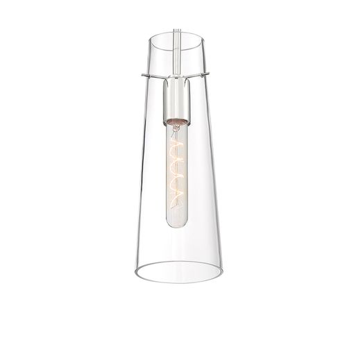 Main product image of Alondra 1 Light Mini Pendant Fixture Polished Nickel Finish w/ Clear Glass