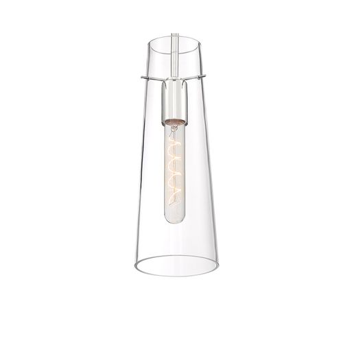 Main product image of Alondra 1 Light Mini Pendant Fixture Polished Nickel Finish w/ Clear Glass