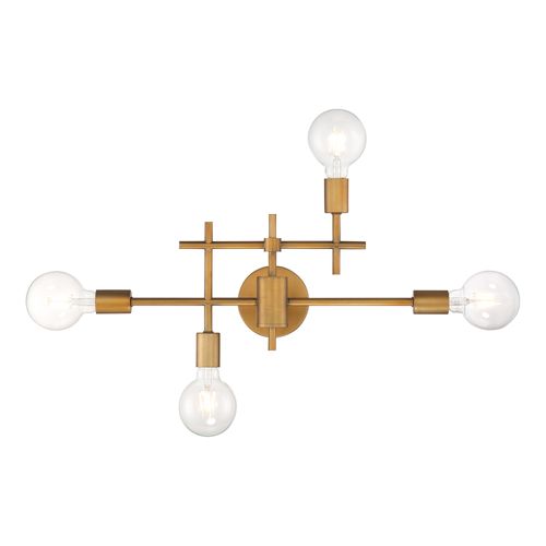 Main product image of Delphi 4 Light Vanity Aged Gold Finish