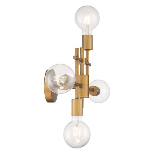 Main product image of Delphi 4 Light Vanity Aged Gold Finish
