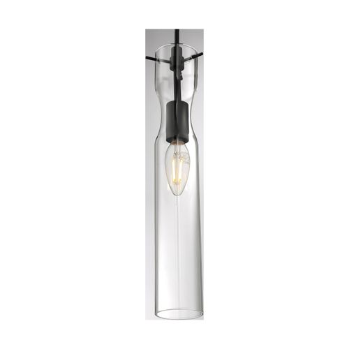 Main product image of Spyglass 1 Light Mini Pendant Fixture Black Finish w/ Clear Glass