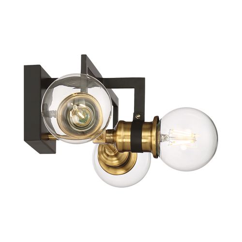 Main product image of Intention 3 Light Vanity Warm Brass and Black Finish