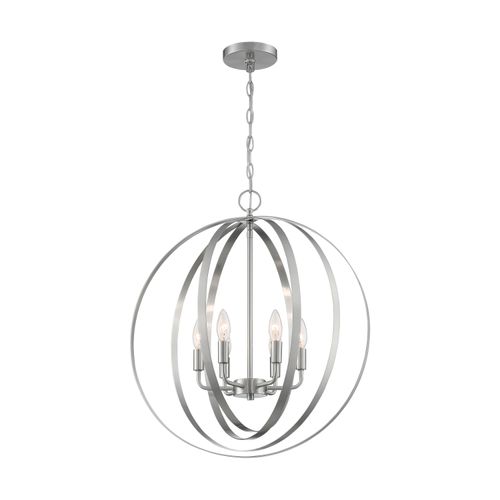 Main product image of Pendleton 6 Light Pendant Fixture Brushed Nickel Finish