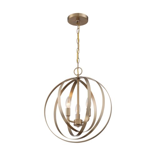 Main product image of Pendleton 3 Light Pendant Fixture Burnished Brass Finish