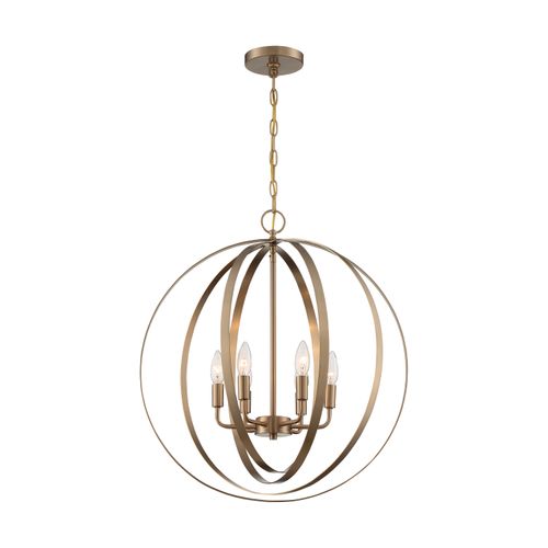 Main product image of Pendleton 6 Light Pendant Fixture Burnished Brass Finish