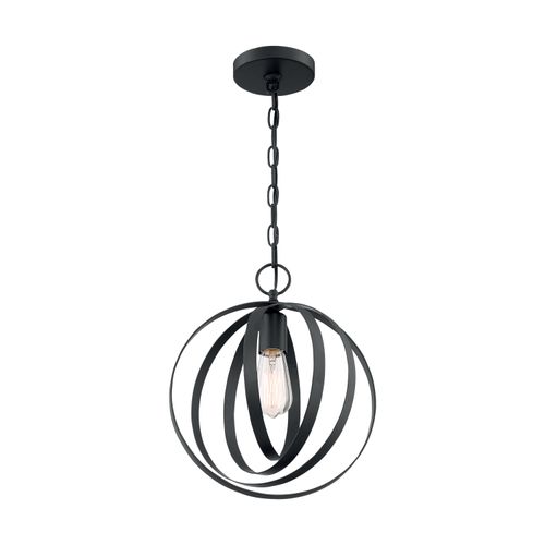 Main product image of Pendleton 1 Light Pendant Fixture Matte Black Finish
