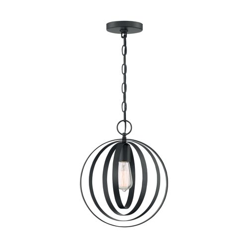 Main product image of Pendleton 1 Light Pendant Fixture Matte Black Finish