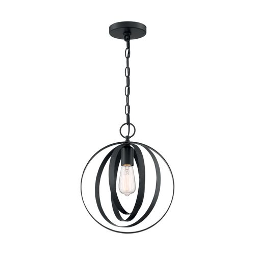 Main product image of Pendleton 1 Light Pendant Fixture Matte Black Finish
