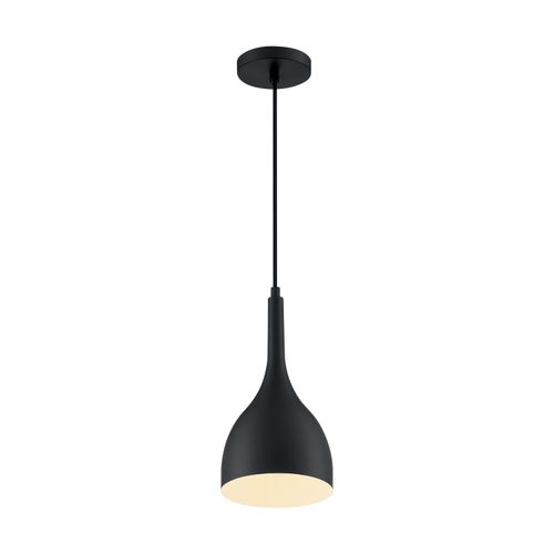 Main product image of Bellcap 1 Light Small Pendant Fixture Matte Black Finish