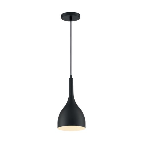 Main product image of Bellcap 1 Light Small Pendant Fixture Matte Black Finish