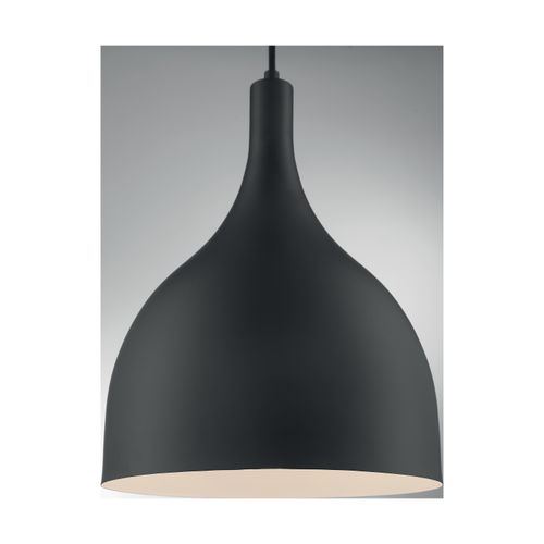Main product image of Bellcap 1 Light Large Pendant Fixture Matte Black Finish