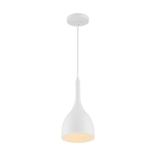 Main product image of Bellcap 1 Light Small Pendant Fixture Matte White Finish
