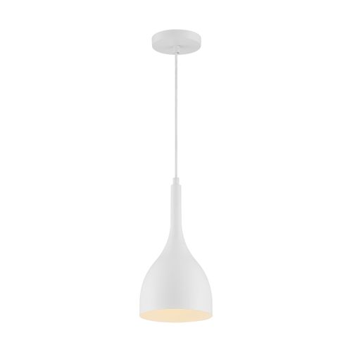 Main product image of Bellcap 1 Light Small Pendant Fixture Matte White Finish