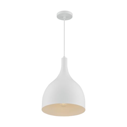 Main product image of Bellcap 1 Light Large Pendant Fixture Matte White Finish