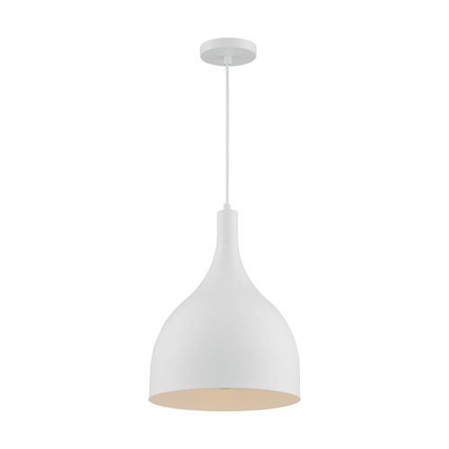 Main product image of Bellcap 1 Light Large Pendant Fixture Matte White Finish