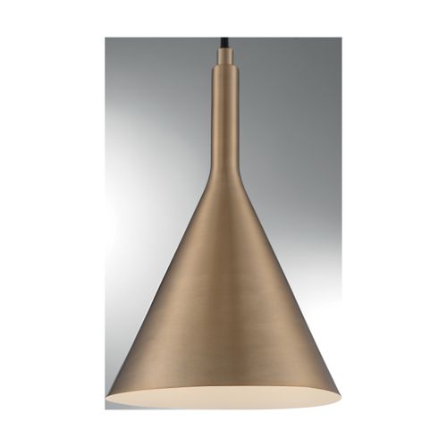 Main product image of Lightcap 1 Light Small Pendant Fixture Burnished Brass Finish