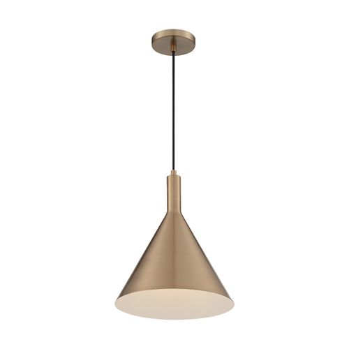 Main product image of Lightcap 1 Light Large Pendant Fixture Burnished Brass Finish