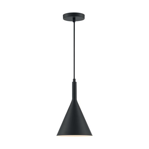 Main product image of Lightcap 1 Light Small Pendant Fixture Matte Black Finish