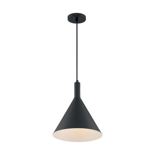 Main product image of Lightcap 1 Light Large Pendant Fixture Matte Black Finish