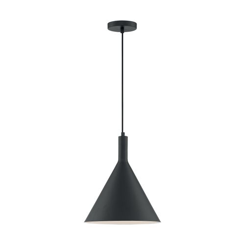 Main product image of Lightcap 1 Light Large Pendant Fixture Matte Black Finish