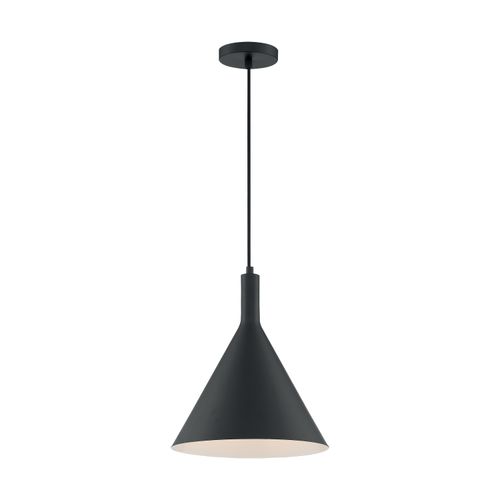 Main product image of Lightcap 1 Light Large Pendant Fixture Matte Black Finish