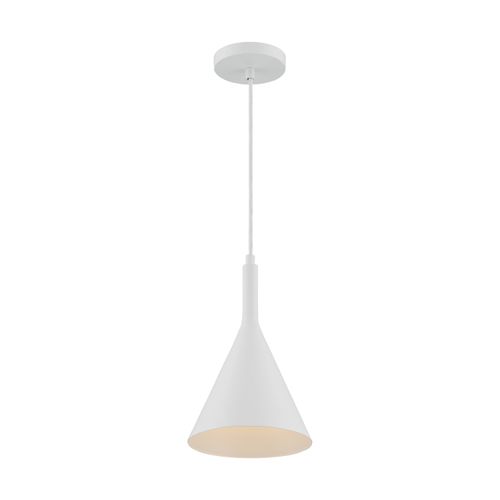 Main product image of Lightcap 1 Light Small Pendant Fixture Matte White Finish