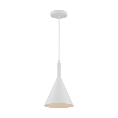 Main product image of Lightcap 1 Light Small Pendant Fixture Matte White Finish