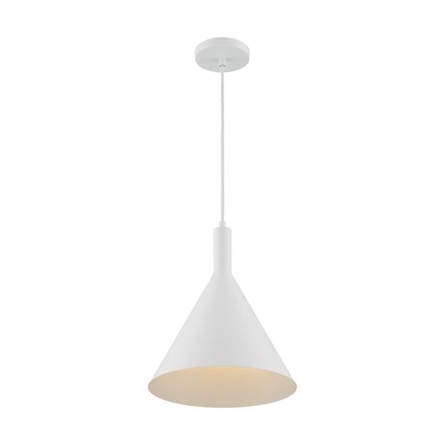 Main product image of Lightcap 1 Light Large Pendant Fixture Matte White Finish