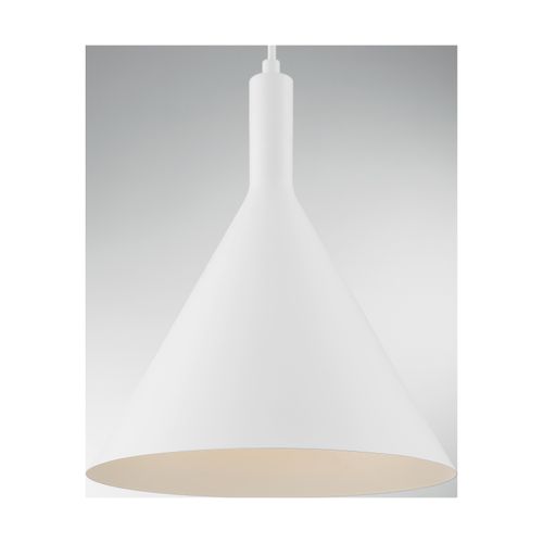 Main product image of Lightcap 1 Light Large Pendant Fixture Matte White Finish