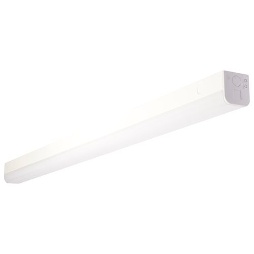 Main product image of LED 4 ft. Slim Strip Light 38W 5000K White Finish w/ Knockout