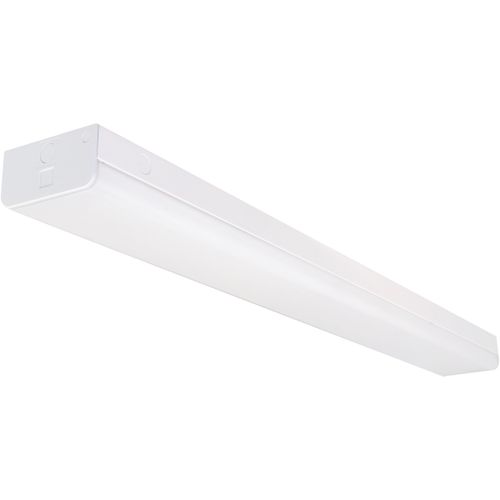 Main product image of LED 4 ft. Wide Strip Light 40W 4000K White Finish w/ Knockout and Sensor