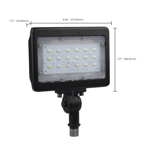 Main product image of LED Medium Flood Light 30W 5000K Bronze Finish 100V-277V Dimmable