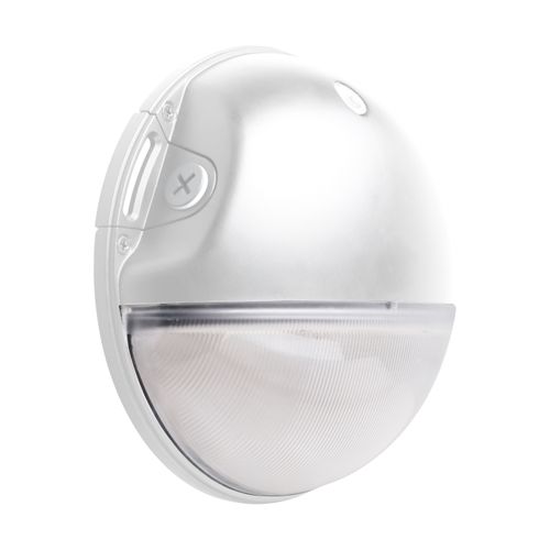 Main product image of LED Small Round Wall Pack 20W CCT Selectable Bypassable Photocell 120-277 Volt White Finish