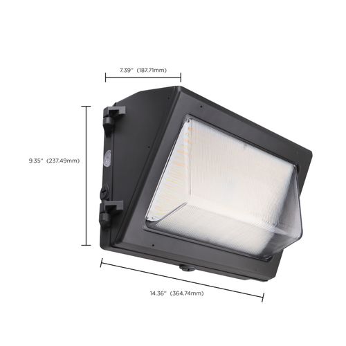 Main product image of CCT and Wattage Adjustable LED Wall Pack Integrated Bypassable Photocell CCT Selectable from 3000, 4000 or 5000K Wattage Selectable from 29, 40, or 60 Watt 120-347 Volt