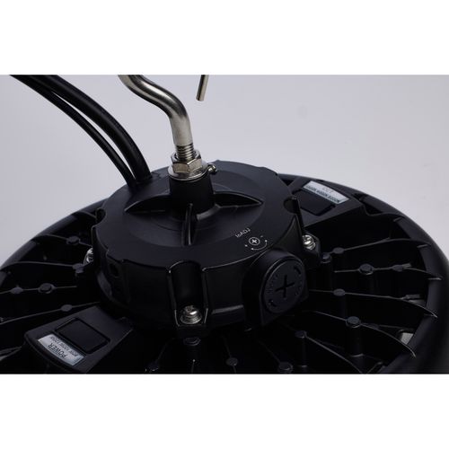 Main product image of Wattage 80W/100W/120W and CCT Selectable 3K/4K/5K LED UFO High Bay 120-347 Volt Black Finish